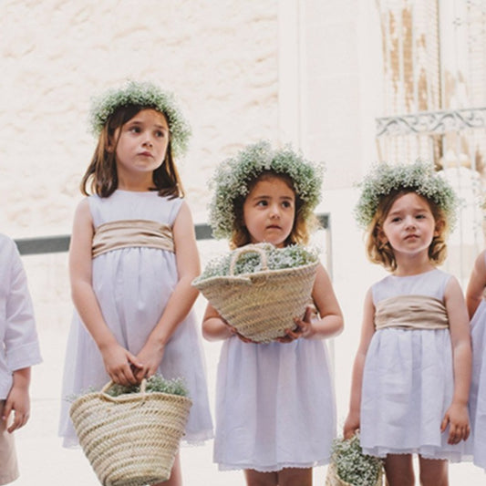 Cesta de palha casamento