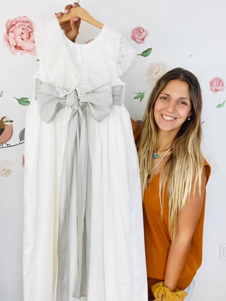 vestido comprido comunhao